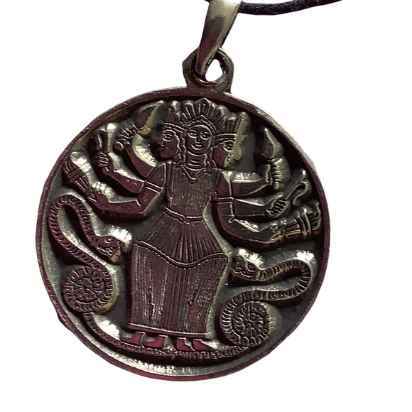 Earth Mother Goddess collection Hecate medallion on cord - Picture 4 of 6